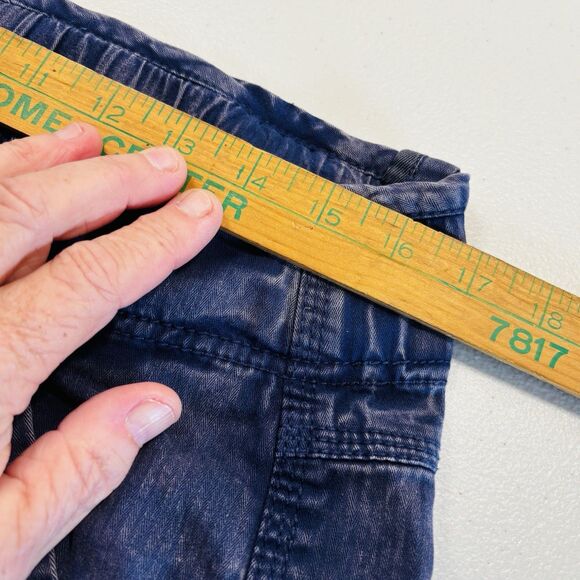 We The Free Can't Compare Slouch Pants Womens XS  Zip Pockets Buckle Cargo Blue - Picture 14 of 16